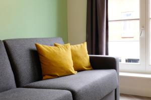 Posezení v ubytování Beautiful 60m2 One-Bedroom Apartment with Terrace - WA7A