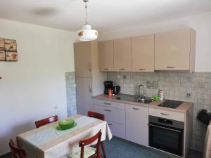 Kuchyň nebo kuchyňský kout v ubytování Apartments Sandra