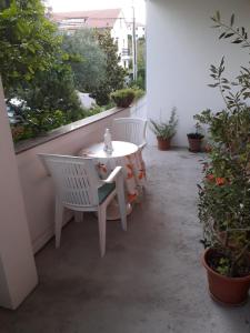 Balkón nebo terasa v ubytování Apartments Sandra
