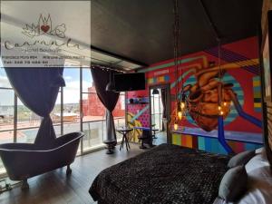 Voodi või voodid majutusasutuse Coaranda Hotel Boutique toas