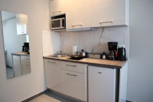 Кухня или мини-кухня в Ladadika Luxury Studios
