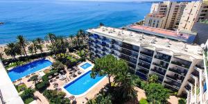 an aerial view of a hotel and the ocean at Skol 708 Fantastic 2 Bedroom Apartment For Holiday Rentals in Marbella