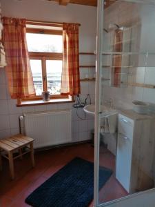 Koupelna v ubytování Rhöner Landhaus mit viel Flair
