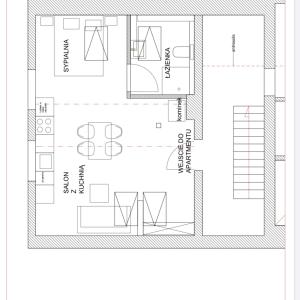 Plan piętra w obiekcie Mamrowisko
