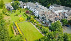 an aerial view of a large house with a garden at Castle Green Hotel In Kendal, BW Premier Collection in Kendal
