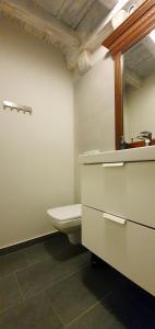 a bathroom with a toilet and a sink at Muziqa Apartments in Dubrovnik