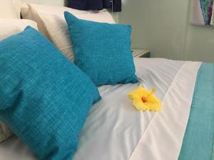 A bed or beds in a room at Una Araucaria sul mare