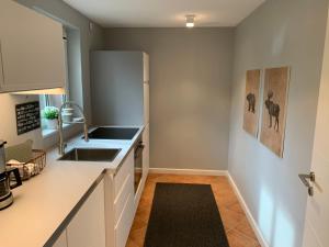 Kuchyň nebo kuchyňský kout v ubytování Traumhafte Ferienwohnung nahe dem Nord-Ostsee-Kanal