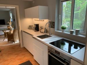 Kuchyň nebo kuchyňský kout v ubytování Traumhafte Ferienwohnung nahe dem Nord-Ostsee-Kanal