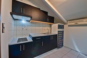 Kuchyň nebo kuchyňský kout v ubytování Alexia's Apartments