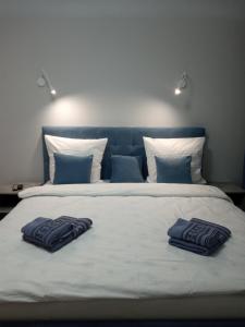 Ένα ή περισσότερα κρεβάτια σε δωμάτιο στο Апартаменты Ужгород