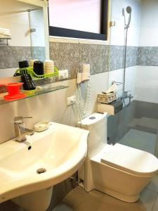 Koupelna v ubytování Zill Homestay