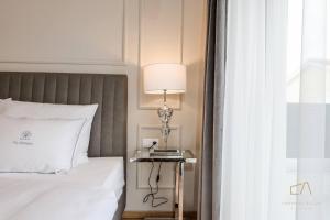 Postel nebo postele na pokoji v ubytování Luxury Villa MetraMaris1