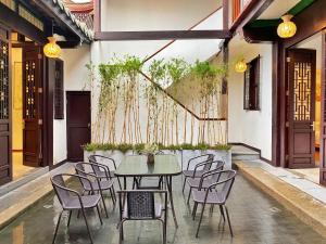 Patio nebo venkovní prostory v ubytování Chaozhou Hello Inn