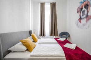 Posteľ alebo postele v izbe v ubytovaní BpR Stylish VAGABOND Apartment with AC