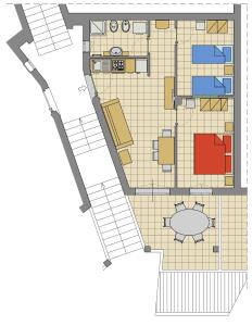 a floor plan of a house at Il Poggio in San Pasquale