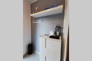 Kuchyň nebo kuchyňský kout v ubytování Apartment Samlandin