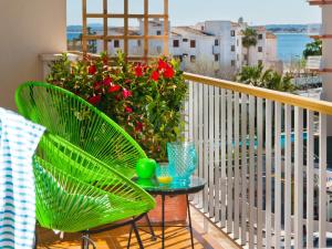 Balkón alebo terasa v ubytovaní Apartment Corales de Mar, at Alcudia Beach