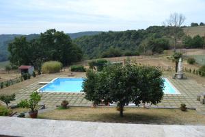 una imagen de una piscina en una casa en Agriturismo Le Forre del Treja (La Villa), en Civita Castellana