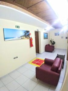 The lobby or reception area at Hotel Praia e Sol
