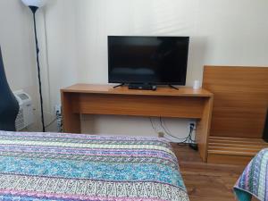 TV a/nebo společenská místnost v ubytování Pemberton Hotel (Motel)