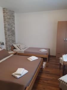 Guest House Family Varda Plitvice Lakes 객실 침대