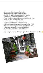 a screenshot of a picture of a house with a porch at 'Mysty' Studio style Winter deal on 3 nights or more Nov to Mar in Windermere