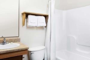 Bilik mandi di WoodSpring Suites Tyler Rose Garden