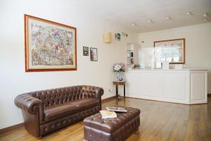 Χώρος καθιστικού στο Albergo Moderno