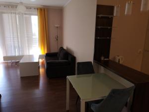 a living room with a couch and a table at Apartament Marzenie 13 - Opole in Opole