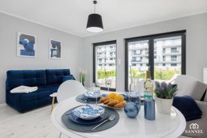 Część wypoczynkowa w obiekcie Apartament Seaside View tuż przy plaży- Gardenia Seaside Dziwnów-SANNEL Apartments for rent