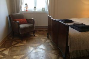 Ruang duduk di Przemysl stylish apartment