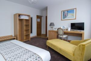 TV a/nebo společenská místnost v ubytování Hotel Eden
