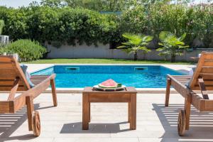 Bazén v ubytování Villa Viviana Fažana Valbandon Heated pool nebo v jeho okolí