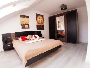 Posteľ alebo postele v izbe v ubytovaní Apartamenty Asis
