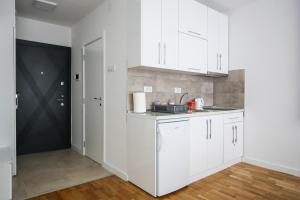 Kuhinja oz. manjša kuhinja v nastanitvi MANIROSI 3 apartman