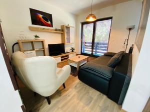 TV a/nebo společenská místnost v ubytování Apartmán Sofia