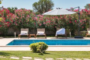 Bazén v ubytování Villa Viviana Fažana Valbandon Heated pool nebo v jeho okolí