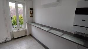 Η κουζίνα ή μικρή κουζίνα στο La Batisse de Saint-Chamond ( chambres )