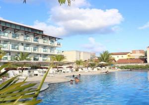 a rendering of the pool at the resort at Laguna Beach Flat GV in Porto De Galinhas