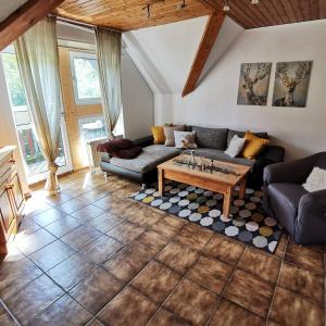 Posezení v ubytování Urlaub auf dem Bauernhof