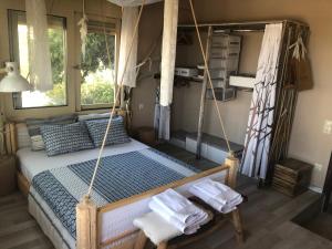 Postel nebo postele na pokoji v ubytování Istron Breeze Cocoon