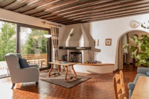 Posezení v ubytování Landhaus Blaubeerhügel