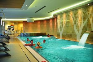 a group of people in a swimming pool at Antonie Hotel****superior in Frýdlant