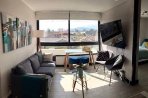 Posezení v ubytování Ideal departamento en el corazón de Los Dominicos