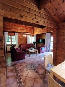 Seating area sa Blockhaus am Twistesee mit 3 Schlafzimmern