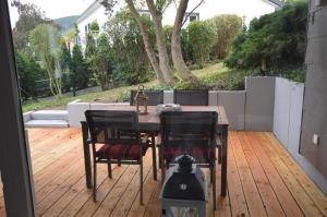 En balkon eller terrasse på Harzfeuer Bergblick