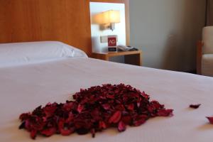 Postel nebo postele na pokoji v ubytování Hotel AG Express Elche