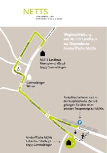 un mapa de las reformas propuestas para el campus de ntsk en Netts Landhaus, en Neustadt an der Weinstraße