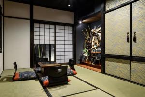 Area soggiorno di Gojozaka Samurai Machiya